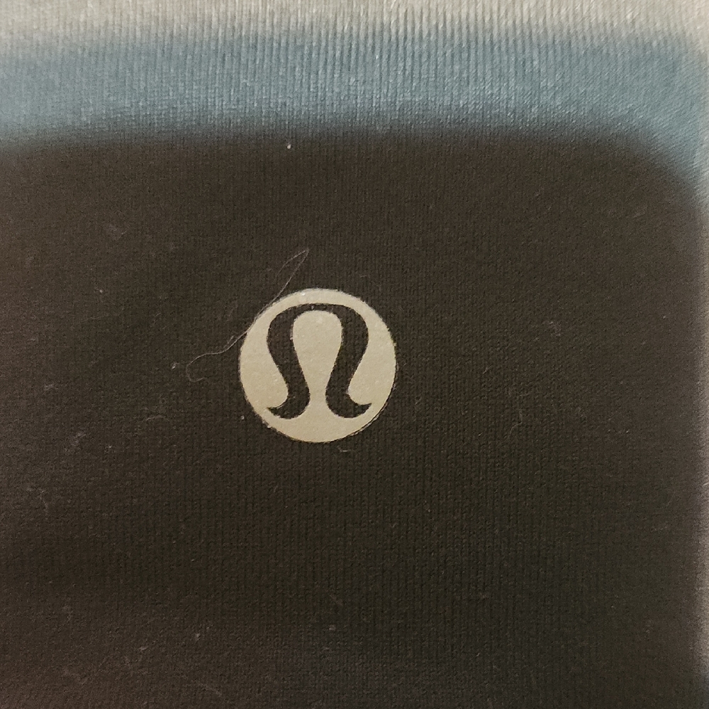 Lululemon Leggings Only Worn Once. Size 6. Pattern On Front, Black On The Back